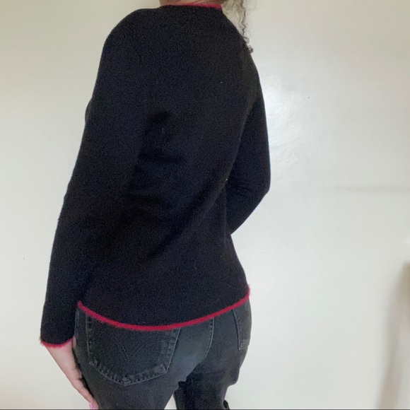 Suzy Shier Black & Red Sweater - Picture 4 of 4
